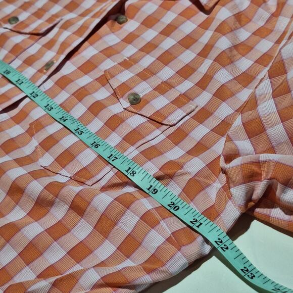 Eddie Bauer Travex Shirt Women Large Plaid Outdoor Nature Gorpcore Vented Hiking - Picture 8 of 9